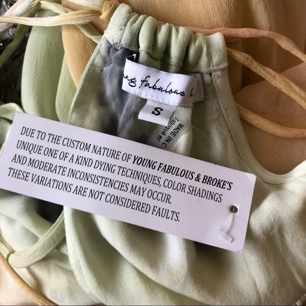 NWT Young Fabulous and Broke Elie Trapeze dress